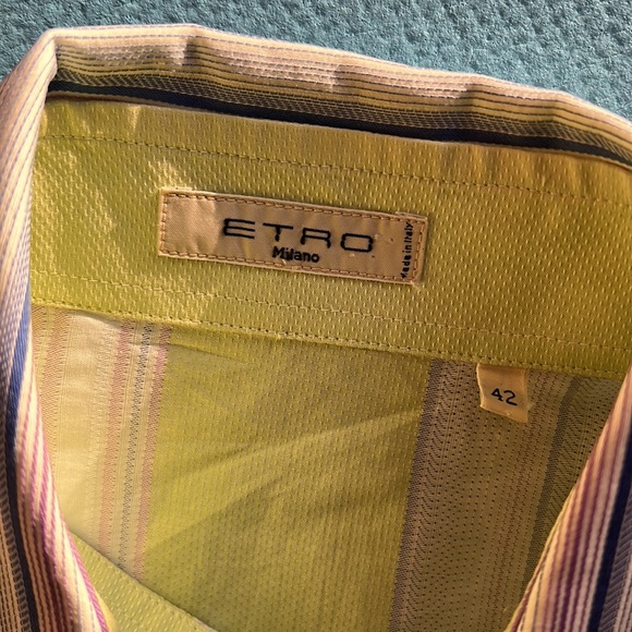 ETRO shirt, 100% cotton, size 42 - Picture 8 of 12